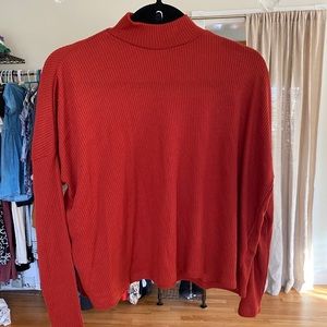 Ribbed Turtleneck Sweater